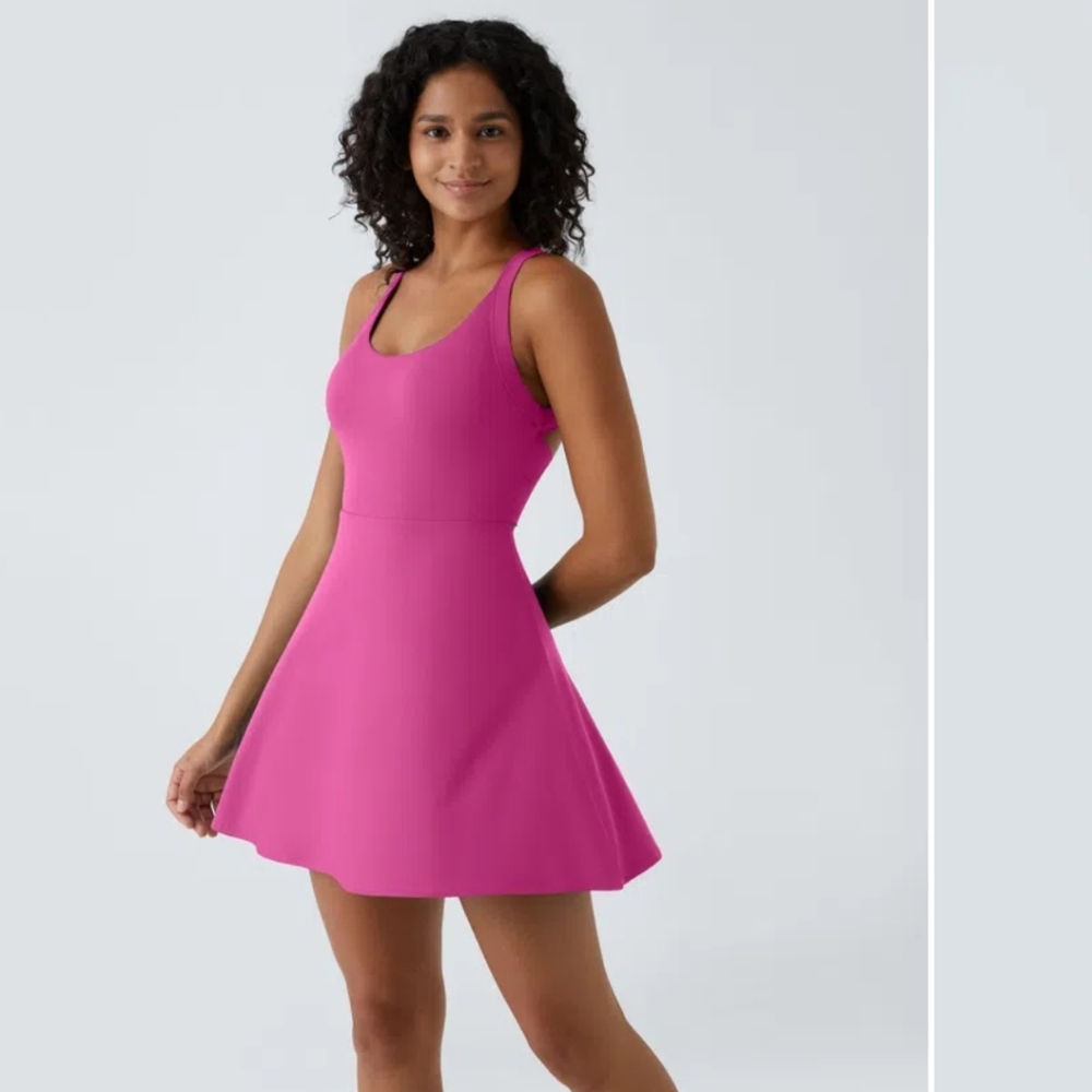 Women's Pink Sleeveless Dress